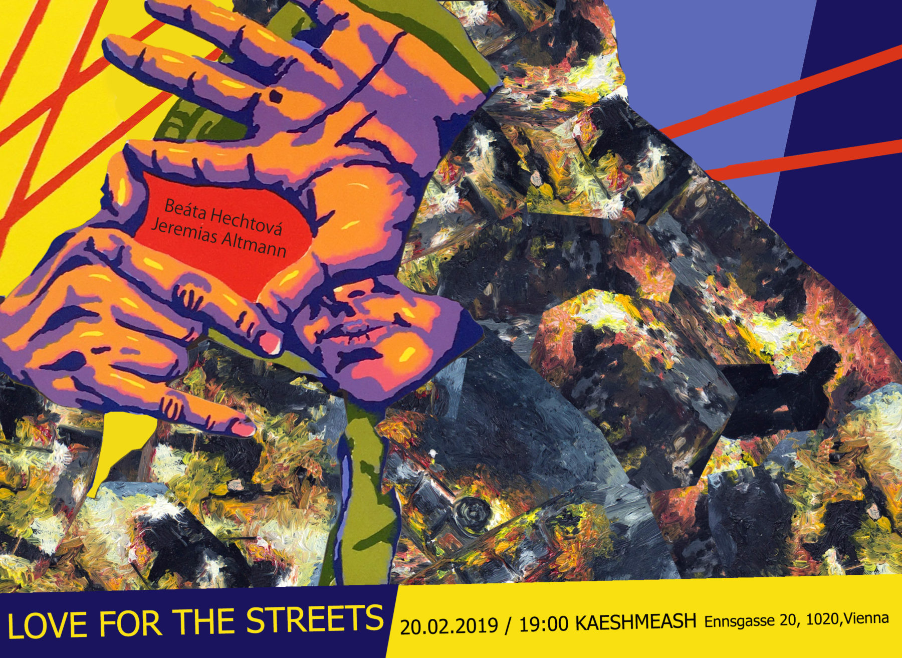Opening: 20.02.2019 / 19:00 / KAESHMAESH / Ennsgasse 20, 1020 / Vienna
Finissage: 06.03. / 19:00 with live performance by mimi mostah - Mighty Morphing Modular Melodies